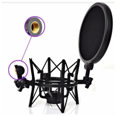 Larkin SH-101 Pop Filtreli Shock Mount Mikrofon Tutucu - 3