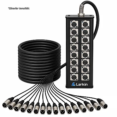 Larkin Stage16-10M 16 Kanal 10 Metre Multicore Kablo Stage Box - 1
