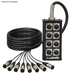 Larkin Stage8-20M 8 Kanal 20 Metre Multicore Kablolu Hazır Stage Box - Larkin