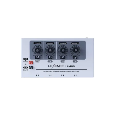 Lexence LX-400 4 Kanal Profesyonel Stereo Kulaklık Amfisi ve Çoklayıcı - 1