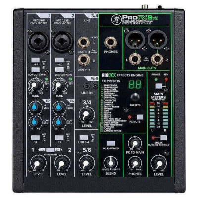 Mackie PROFX6v3 USB Analog Deck Mikser - 1