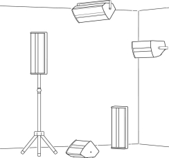 MONACOR PAB-308WS 8 Inc PA Hoparlör - 2