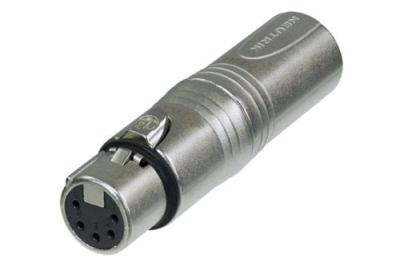 Neutrik NA3F5M 3 Pin XLR Dişi - 5 Pin XLR Erkek Çevirici Konnektör - 1