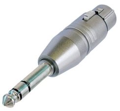 Neutrik NA3FP XLR Dişi - Stereo 1/4'' Jak Çevirici Konnektör - 1