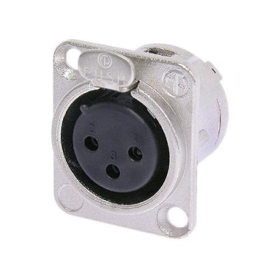 Neutrik NC3FD-L-1 Şase Tipi 3 Pinli Dişi XLR Fiş - 1