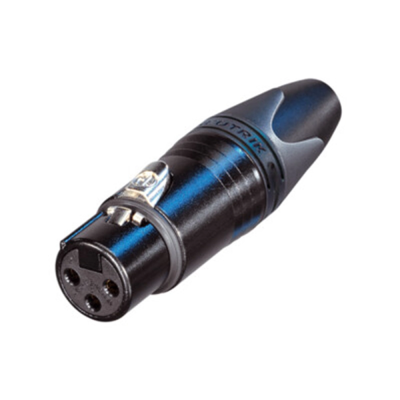 Neutrik NC3FXX-B Kablo Tipi 3 Pinli Dişi XLR Konnektör - 1