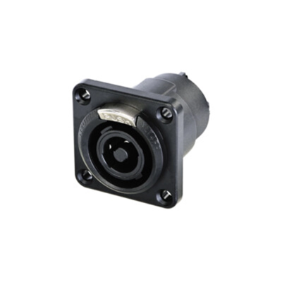 Neutrik NLT4FPXX-BAG 4 Kutuplu D-Tipi Ağır Hizmet Tipi Dişi Şase Speakon Konnektör - 1