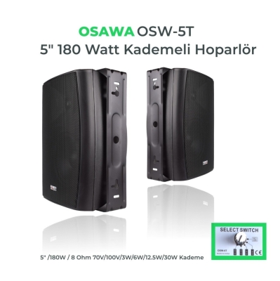 Osawa OSW-5TS 100V Trafolu Duvar Hoparlörü - 1