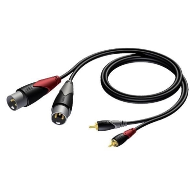 Procab CLA701/3 3 Metre RCA-XLR Monitör Kablosu - 1