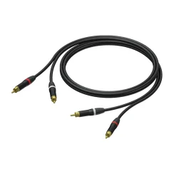 PROCAB PRA800 Prime Serisi 2 x RCA - 2 x RCA Profesyonel Kablo (3 Metre) - Procab