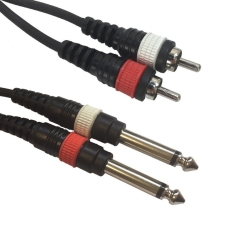 Purecon 2x RCA - 2x Mono Jack Kablo 3 Metre - Purecon