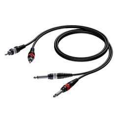 Purecon 2x RCA - 2x Mono Jack Kablo 3 Metre - 2