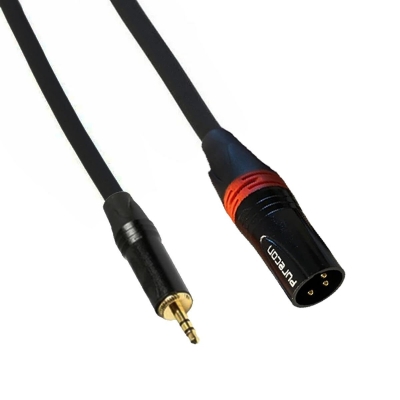 Purecon 3.5mm Erkek Stereo Mini Jak - XLR Erkek Ses Sistemi Kablo - 1