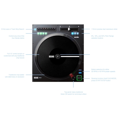 Rane TWELVE MKII 12'' Motorize Platterli Turntable - 3