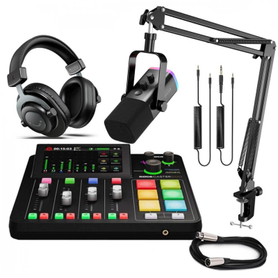 Rode RODECaster Pro II Dijital Mikser Tiktok Podcast Radyo Canlı Yayın Seti - 2