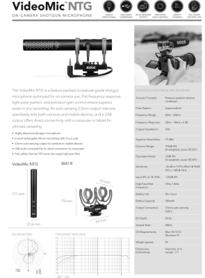 Rode VideoMic NTG Video Shotgun Mikrofon - 3