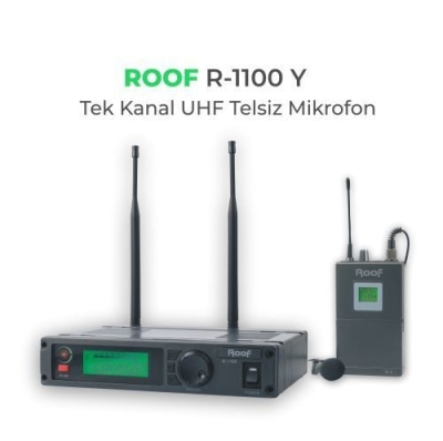 Roof R-1100 UHF DİGİTAL TEK KANAL YAKA MİKROFON - 1