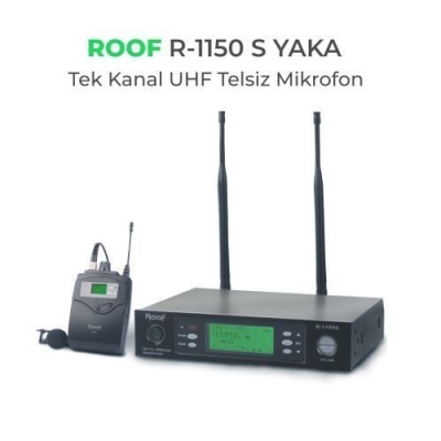 Roof R-1150 S UHF DİGİTAL TEK KANAL YAKA MİKROFONU - 1