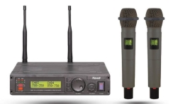 Roof R-1200 Dijital UHF Çift EL Telsiz Kablosuz Mikrofon - Roof