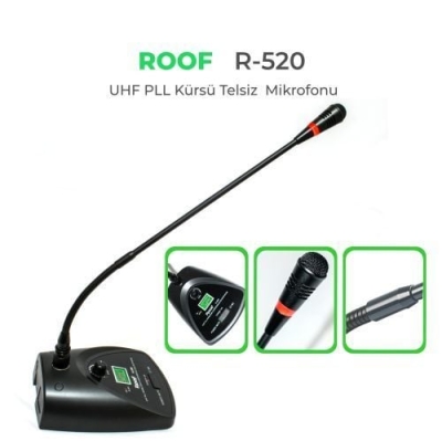 Roof R-520 Verici Kablosuz UHF Kürsü Mikrofonu - 1