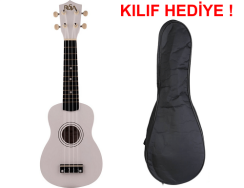 Rosa RU002-WH Soprano Ukulele Beyaz (Kılıf Hediye) - Rosa