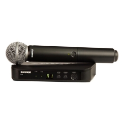 Shure BLX24E/SM58 Dijital Tek EL Telsiz Kablosuz Mikrofon - 1