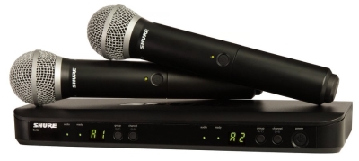Shure BLX288E/PG58 Dijital Çift EL Telsiz Kablosuz Mikrofon - 1