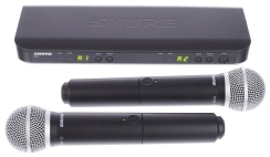 Shure BLX288E/PG58 Dijital Çift EL Telsiz Kablosuz Mikrofon - 2