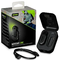 Shure MoveMic One Tek Kanallı Kablosuz Yaka Mikrofonu - Shure