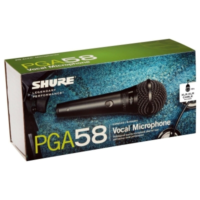 SHURE PGA58-XLR Dinamik Sahne El Vokal Mikrofonu - 6