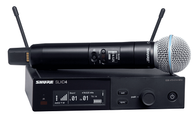 Shure SLXD24E/B58 El Tipi Kablosuz Mikrofon - 1