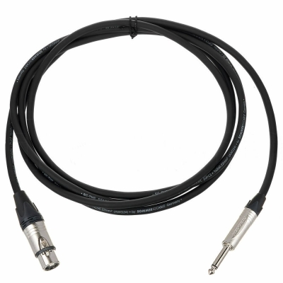 Sommer Neutrik Mikrofon - Hoparlör Kablosu Mono Jak - Dişi Xlr - 3