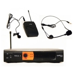 Spekon Vocal-1 Dijital UHF Yaka Headset Kafa Telsiz Kablosuz Mikrofon - Spekon