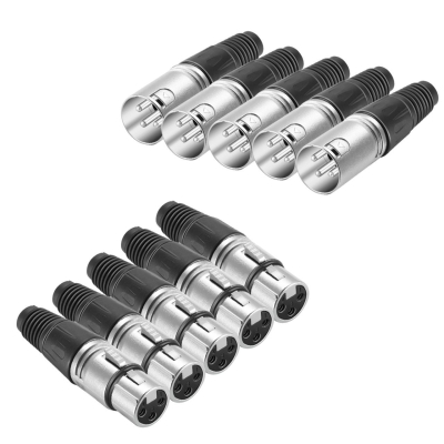 Violet 10'lu XLR Erkek - XLR Dişi Könnektör Seti - 1
