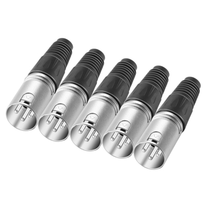 Larkin 5 Adet XLR Erkek Male 3 Pinli Konnektör - 1