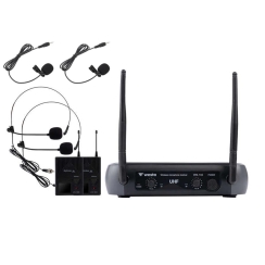 Westa WM-102T Telsiz Kablosuz Yaka ve Kafa Headset Mikrofon Seti - Westa