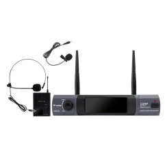 Westa WM-201T UHF Telsiz Kablosuz Yaka ve Kafa Headset Mikrofon Seti (5G Uyumlu Yeni Frekans) - Westa