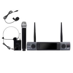 Westa WM-202HT El - Yaka - Headset Kafa Tipi Kablosuz Mikrofon Seti (5G Uyumlu Yeni Frekans) - Westa