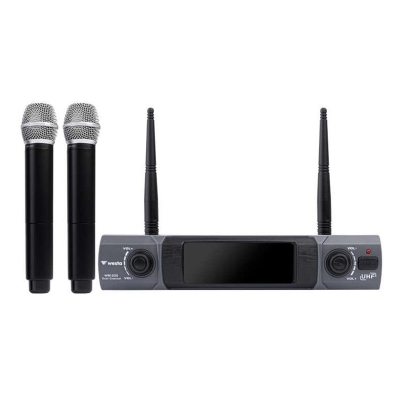 Westa WM-202H UHF 2 El Telsiz Kablosuz Mikrofon Seti (5G Uyumlu Yeni Frekans) - 1
