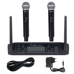 Westa WM-420EE Dijital UHF Çift EL Kablosuz Mikrofon - Westa