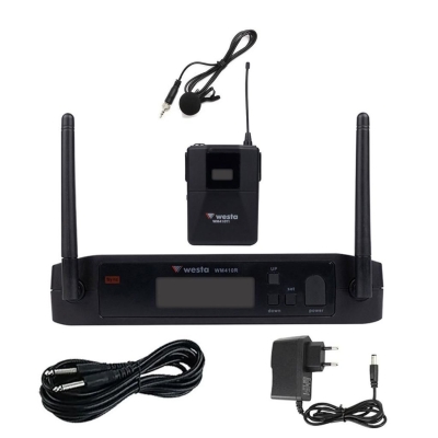 Westa WM-420T2 Dijital UHF Telsiz Kablosuz Yaka Mikrofonu - 1
