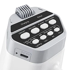 Westa WM-69UL Işıklı Şarjlı Bluetooth Megafon (Kayıt ve Siren Özellikli) - 3