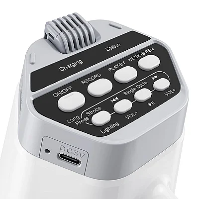 Westa WM-69UL Işıklı Şarjlı Bluetooth Megafon (Kayıt ve Siren Özellikli) - 3