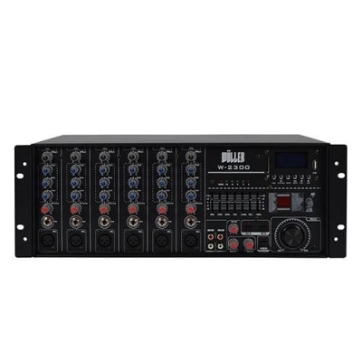 Wöller W-2300 6 Kanal Rack-Mount Power Mikser - 1