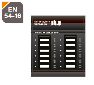 Wöller WPER-12KRM EN54 Acil Anons Mikrofon Ünitesi Extender - 1
