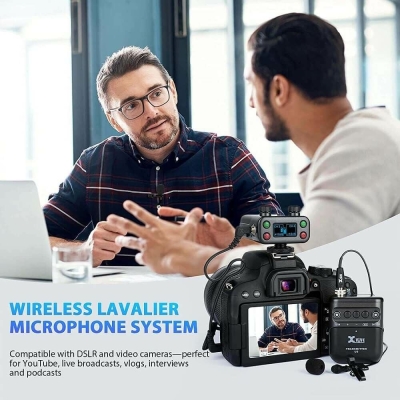 Xvive U5T2 DSLR Kamera Kablosuz İkili Yaka Mikrofon Seti - 3