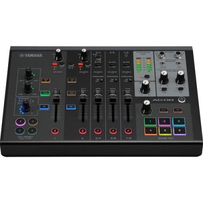 Yamaha AG08 8 Kanal USB Mikser (Siyah) - 1