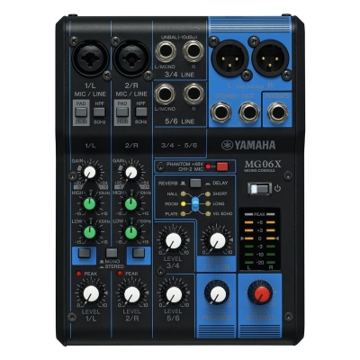Yamaha MG06X 6 Kanal Analog Deck Mikser - 1